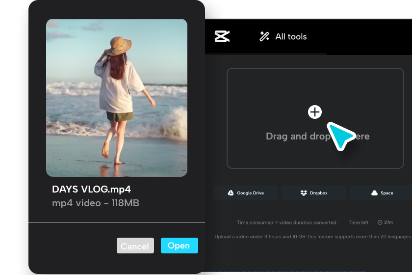 Upload your video